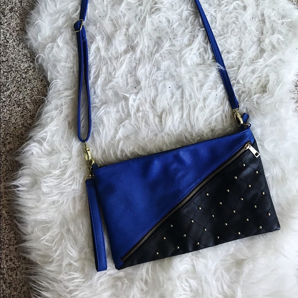 Faux Leather Studded Crossbody